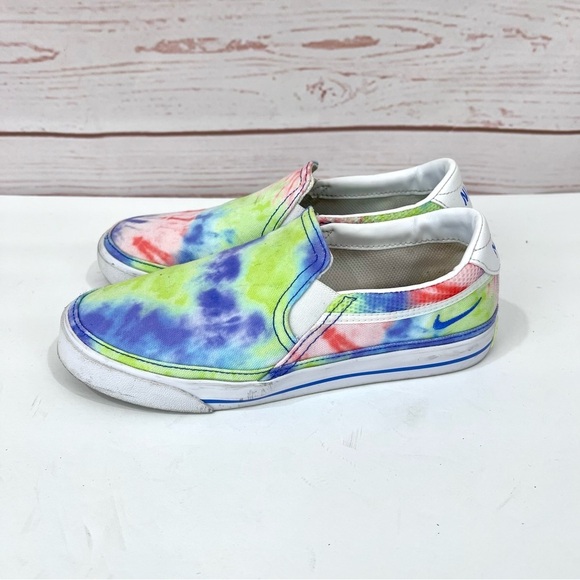 Nike Nike Court Legacy Print Boho Neon Tie Dye Slip On Loafer Chelsea Sneakers - Picture 8 of 14